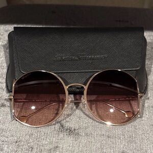 Salvatore Ferragamo Rose Gold Sunglasses